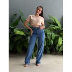 Calça Wide Legg Jeans Cherry 04 LAVAGEM ESCURA 
