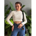 Segunda Pele em Malha Ribana OFF WHITE