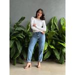 Calça Mom Jeans Nexxo 12 LAVAGEM ESCURA 