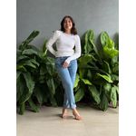 Blusa Tricot Manga Longa Princesa OFF WHITE