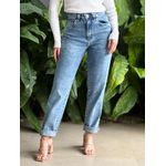 Calça Mom Jeans Nexxo 12 LAVAGEM ESCURA 