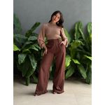 Tricot Manga Longa Erica BEGE