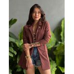 Blazer Ponto Roma MARROM