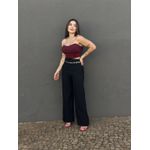 Calça Pantalona Andressa em Alfaiataria PRETO