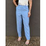 Calça Alfaiataria Flora em Liocel AZUL CLARO