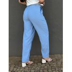 Calça Alfaiataria Flora em Liocel AZUL CLARO