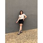 Shorts Saia em Alfaiataria Quezia PRETO