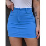 Shorts Saia em Alfaiataria Quezia AZUL CELESTE