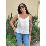Blusa Jessica Alças Finas OFF WHITE