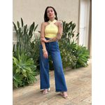 Blusa Tricot em X AMARELO MANTEIGA