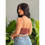 Body Maiô Alças Finas MARROM