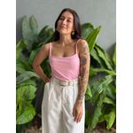 Body Poliamida Alças Finas ROSA CLARO