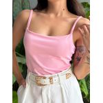 Body Poliamida Alças Finas ROSA CLARO