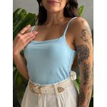Body Poliamida Alças Finas AZUL BEBE