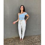 Blusa Nula Manga Isis AZUL CLARO