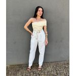 Blusa Nula Manga Isis CREME