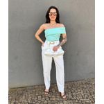 Blusa Nula Manga Isis VERDE ÁGUA