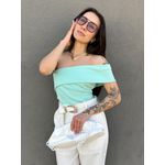 Blusa Nula Manga Isis VERDE ÁGUA