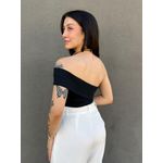 Blusa Nula Manga Isis PRETO