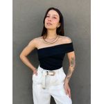 Blusa Nula Manga Isis PRETO