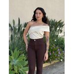 Blusa Nula Manga Isis BEGE CLARO