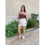 Cropped Tube Top MARROM CHOCOLATE