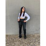 Calça Desire em Couro Fake PRETO