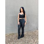Calça Desire em Couro Fake PRETO