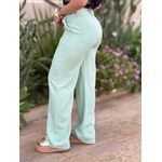 Calça Pantalona Jordana em Liocel VERDE MENTA