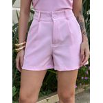 Shorts Paloma em Alfaiataria ROSA CLARO