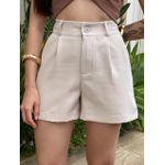 Shorts Paloma em Alfaiataria BEGE CLARO