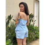 Shorts Paloma em Alfaiataria AZUL BEBE