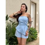 Shorts Paloma em Alfaiataria AZUL BEBE