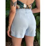 Shorts Lua em Linho AZUL CLARO