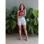 Shorts Lua em Linho AZUL CLARO