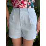 Shorts Lua em Linho AZUL CLARO