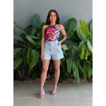 Shorts Lua em Linho AZUL CLARO