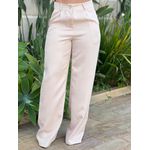 Conjunto Paula Calça e Blusa em Alfaiataria BEGE CLARO