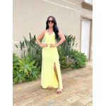 Vestido Longo Aria AMARELO MANTEIGA