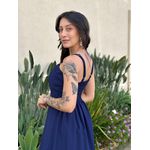 Vestido Longo Janete AZUL MARINHO