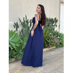 Vestido Longo Janete AZUL MARINHO