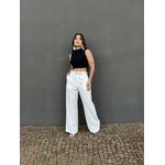 Cropped Vitoria Canelado Gola Alta PRETO