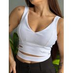 Cropped Dulce em Bengaline BRANCO