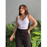 Cropped Dulce em Bengaline BRANCO