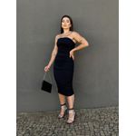 Vestido Enseada Decote Sem Alças PRETO