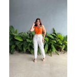 Blusa Nula Manga Poli LARANJA