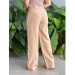 Calça Pantalona Amber em Alfaiataria BEGE