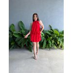 Vestido Babados Aniele VERMELHO