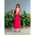 Vestido Midi Clara Nula Manga VERMELHO