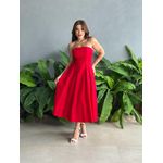 Vestido sem Alças Fran VERMELHO